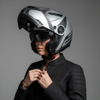 Givi X.21 Challenger Spirit Argento/Grigio Opaco – Casco Modulare P/J ECE 22.05 - Moon Bike - Vista 8
