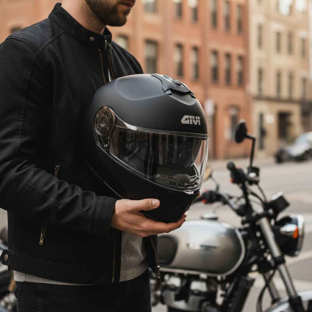 Givi X21 EVO Solid Nero Opaco – Casco Modulare P/J ECE 22.06 - Moon Bike - Vista 11