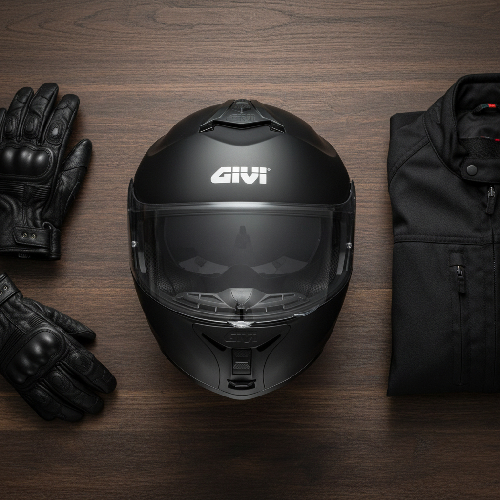 Givi X21 EVO Solid Nero Opaco – Casco Modulare P/J ECE 22.06 - Moon Bike - Vista 6