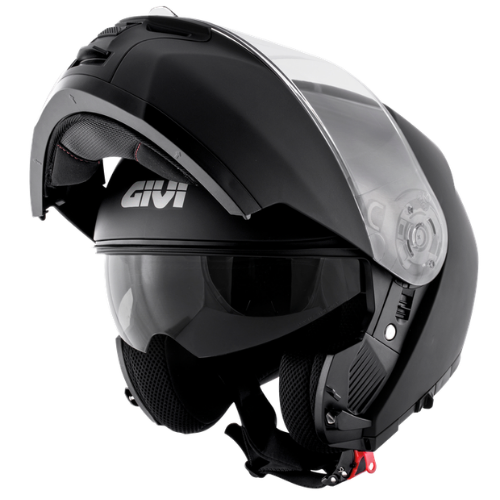 Givi X21 EVO Solid Nero Opaco – Casco Modulare P/J ECE 22.06 - Moon Bike - Vista 2