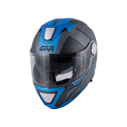 Givi X.23 Sidney Protect Titanio Opaco/Nero/Blu – Casco Modulare P/J ECE 22.05 - Moon Bike - Vista 1