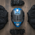 Givi X.23 Sidney Protect Titanio Opaco/Nero/Blu – Casco Modulare P/J ECE 22.05 - Moon Bike - Vista 10