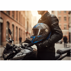 Givi X.23 Sidney Protect Titanio Opaco/Nero/Blu – Casco Modulare P/J ECE 22.05 - Moon Bike - Vista 15