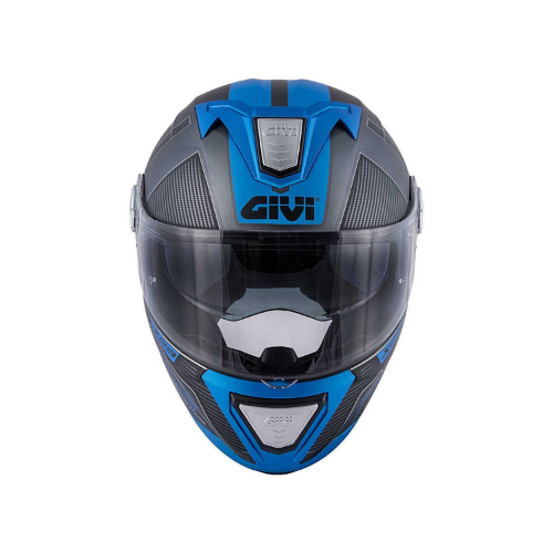 Givi X.23 Sidney Protect Titanio Opaco/Nero/Blu – Casco Modulare P/J ECE 22.05 - Moon Bike - Vista 3