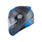 Givi X.23 Sidney Protect Titanio Opaco/Nero/Blu – Casco Modulare P/J ECE 22.05 - Moon Bike - Vista 6