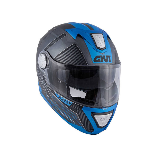Givi X.23 Sidney Protect Titanio Opaco/Nero/Blu – Casco Modulare P/J ECE 22.05 - Moon Bike - Vista 8