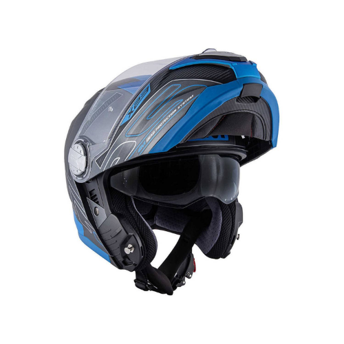 Givi X.23 Sidney Protect Titanio Opaco/Nero/Blu – Casco Modulare P/J ECE 22.05 - Moon Bike - Vista 9