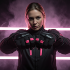 Guanti Hevik Minerva Lady Invernali Donna Nero Rosa Guanti Moto - Moon Bike - Vista 7