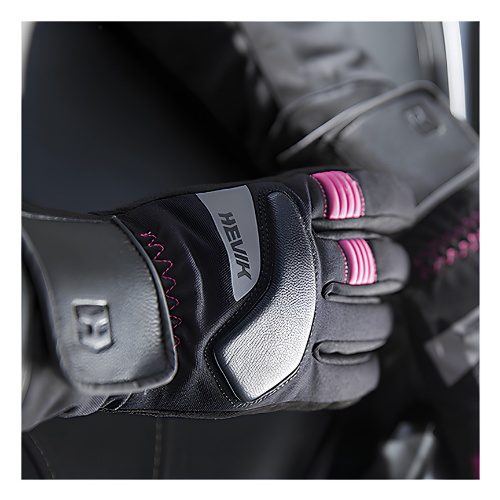 Guanti Hevik Minerva Lady Invernali Donna Nero Rosa Guanti Moto - Moon Bike - Vista 3