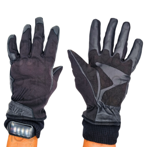 Guanti Hevik Winter Mamba Invernali con Protezioni Nero Guanti Moto - Moon Bike - Vista 5