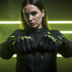 Guanti Moto Estivi Hevik Helios-R Nero Giallo – Pelle CE Touchscreen Omologati - Moon Bike - Vista 6