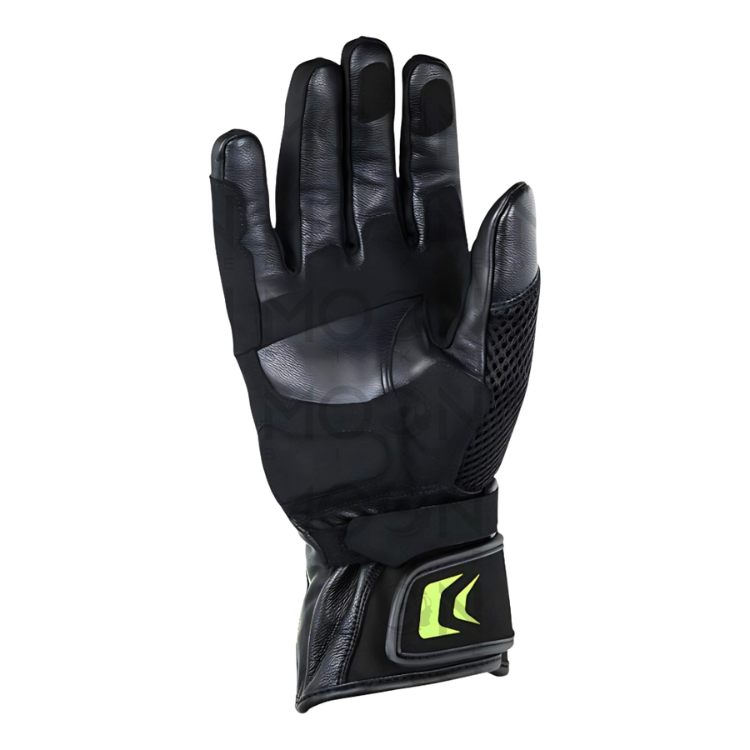 hevik handschuhe Hevik Helios-R Motorradhandschuhe Sommer Leder CE Schwarz Gelb