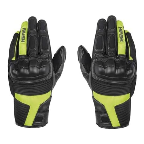 Guanti Moto HEVIK ABREGO HGS111MY Nero/Giallo Fluo Protezioni CE Uomo Sport - Moon Bike - Vista 5