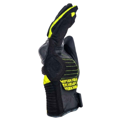 Hevik Guanti Moto HEVIK ABREGO HGS111MY Nero/Giallo Fluo Protezioni CE Uomo Sport Nero Guanti da moto - Moon Bike - Vista 2