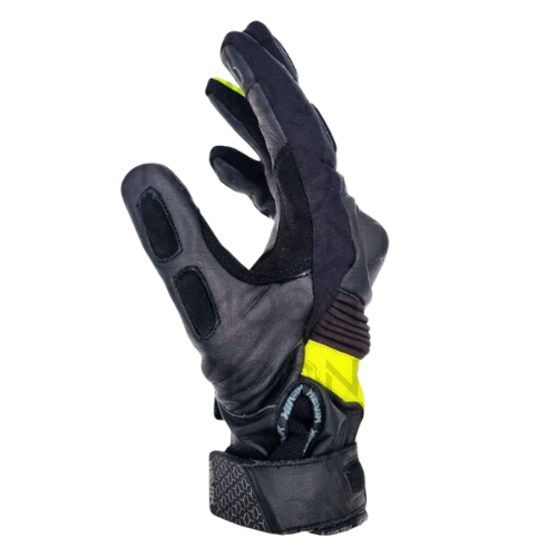Hevik Guanti Moto HEVIK ABREGO HGS111MY Nero/Giallo Fluo Protezioni CE Uomo Sport Nero Guanti da moto - Moon Bike - Vista 3