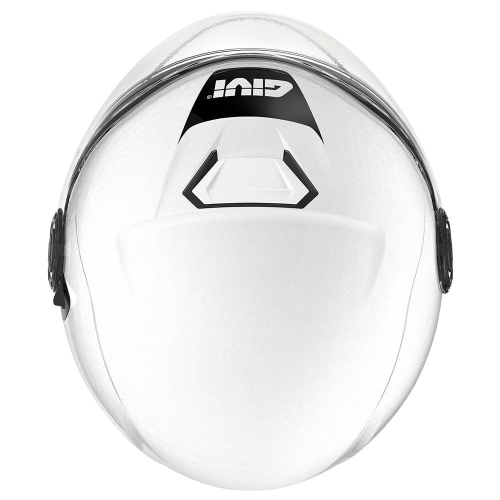 Givi 12.5 Solid Color H125BB910 casco jet bianco lucido – vista dall'alto