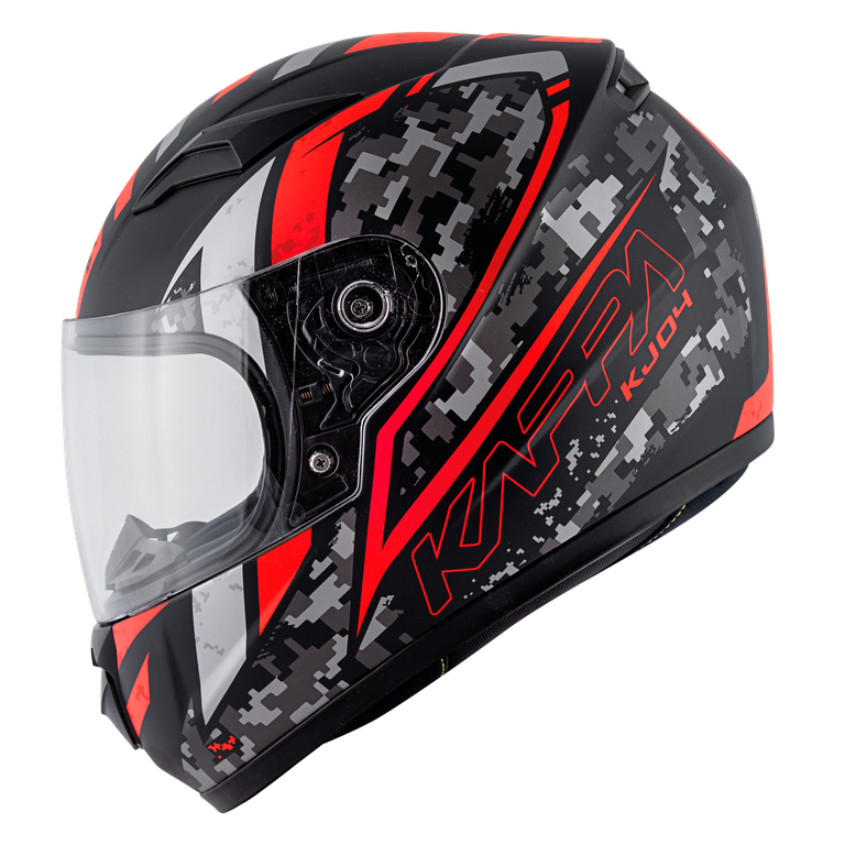 Casco Integrale Bambino Kappa KJ04 Evo Prox Nero/Rosso – vista laterale