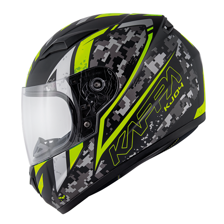 Casco Integrale Bambino Kappa KJ04 Evo Prox Nero/Giallo – vista laterale