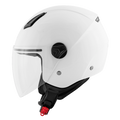 Casco Demi-Jet Kappa KV28 Evo Join Bianco Lucido – vista laterale