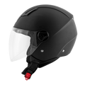 Casco Demi-Jet Kappa KV28 Evo Join Nero Opaco – vista laterale