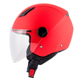 Casco Demi-Jet Kappa KV28 Evo Join Rosso/Bordeaux – vista laterale