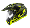 Casco Integrale Enduro Kappa KV30 Grayer Verde/Nero/Giallo – vista laterale