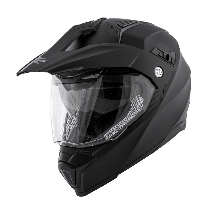 Casco Integrale Enduro Kappa KV30 Nero Opaco – vista laterale