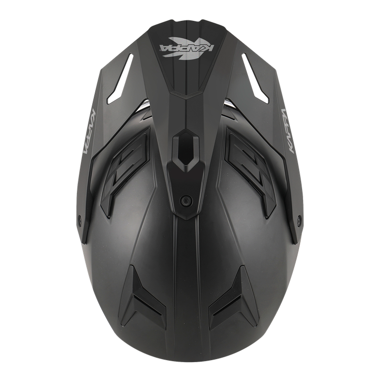 Casco Integrale Enduro Kappa KV33 Nero Opaco – vista laterale