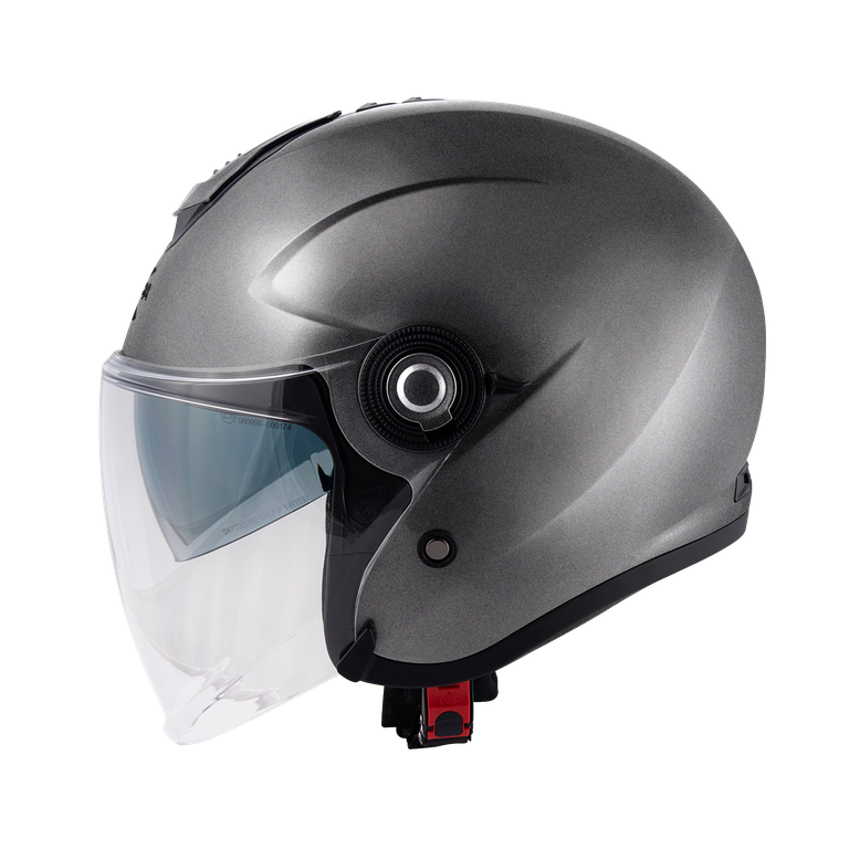 Casco Jet Kappa KV35 Titanio Opaco – vista laterale