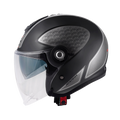 Casco Jet Kappa KV35 Dexter Nero/Titanio – vista laterale