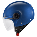 Kappa KV40 EVO Basic Casco Demi-Jet Blu Metallizzato Opaco – Doppia Calotta Leggero ECE 22.06