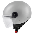 Kappa KV40 EVO Basic Casco Demi-Jet Argento Opaco – Doppia Calotta Omologato ECE