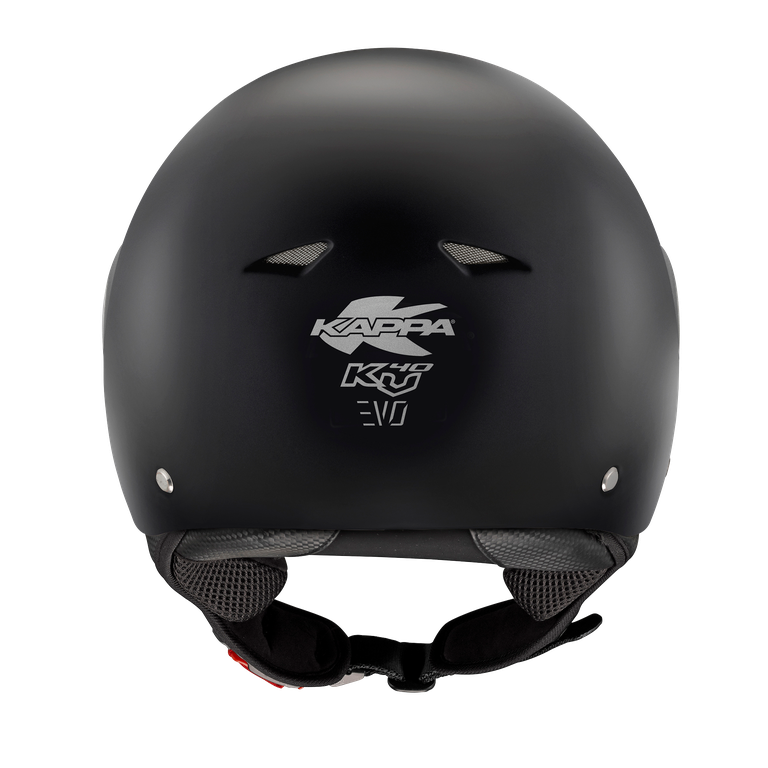 Kappa KV40 EVO Basic Casco Demi-Jet Nero Opaco – Doppia Calotta Leggero Moto Scooter