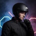 Kappa KV40 EVO Basic Casco Demi-Jet Nero Opaco – Doppia Calotta Leggero Moto Scooter - Moon Bike - Vista 9