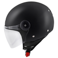 Kappa Moto Kappa KV40 EVO Basic Casco Demi-Jet Nero Opaco – Doppia Calotta Leggero Moto Scooter Nero Caschi aperti - Moon Bike - Vista 2