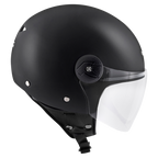 Kappa KV40 EVO Basic Casco Demi-Jet Nero Opaco – Doppia Calotta Leggero Moto Scooter