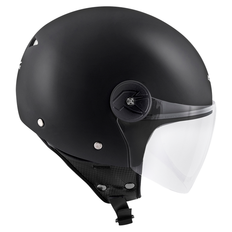 Kappa KV40 EVO Basic Casco Demi-Jet Nero Opaco – Doppia Calotta Leggero Moto Scooter