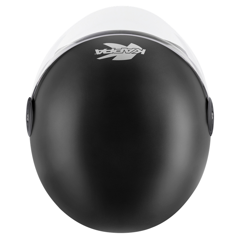 Kappa KV40 EVO Basic Casco Demi-Jet Nero Opaco – Doppia Calotta Leggero Moto Scooter