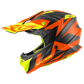 Casco Cross Kappa KV49 Great Nero/Arancione – vista laterale