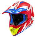 Casco Cross Kappa KV49 Great Rosso/Bianco – vista laterale
