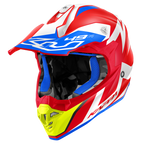 Casco Cross Kappa KV49 Great Rosso/Bianco – vista laterale