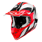 Casco Cross Kappa KV49 Great Bianco/Rosso/Blu – vista laterale