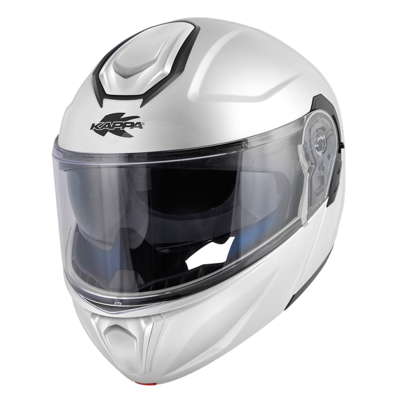 Casco Modulare Kappa KV50 Bianco Lucido – vista laterale