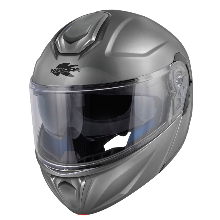 Casco Modulare Kappa KV50 Grigio Lucido – vista laterale