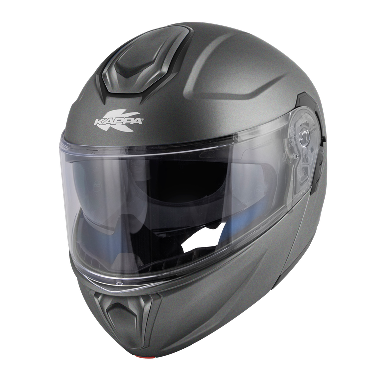 Casco Modulare Kappa KV50 Titanio Opaco – vista laterale