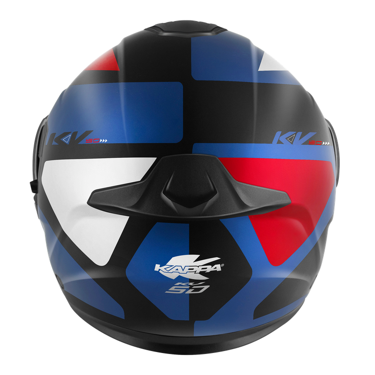 Kappa KV50 GALAXY - Nero Opaco / Blu Metallizzato / Bianco / Rosso