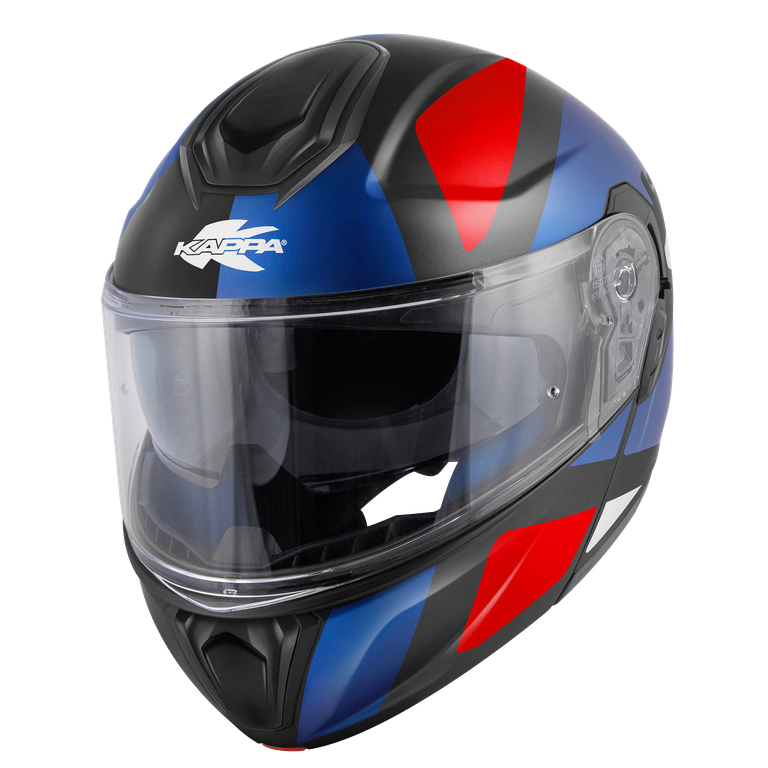 Kappa KV50 GALAXY - Nero Opaco / Blu Metallizzato / Bianco / Rosso