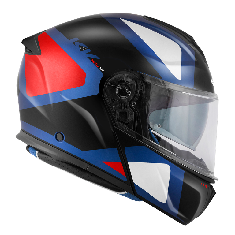 Kappa KV50 GALAXY - Nero Opaco / Blu Metallizzato / Bianco / Rosso