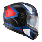 Kappa KV50 GALAXY - Nero Opaco / Blu Metallizzato / Bianco / Rosso