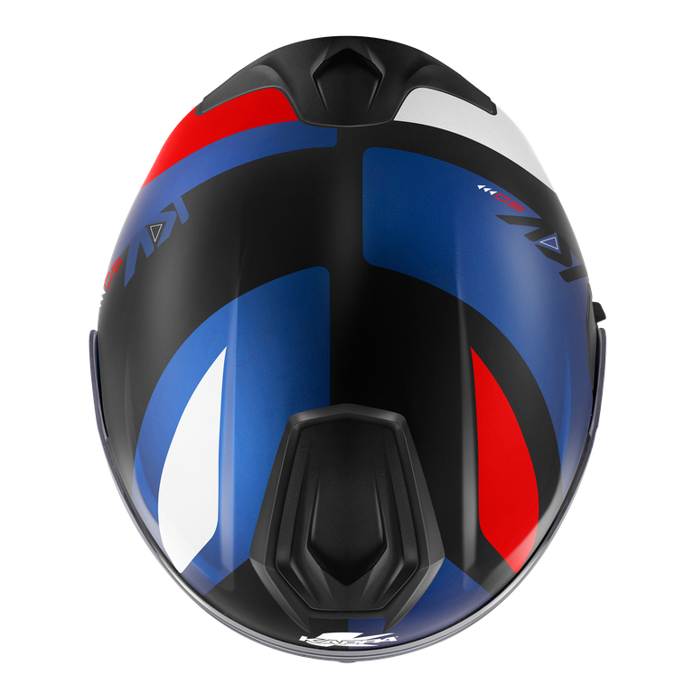 Kappa KV50 GALAXY - Nero Opaco / Blu Metallizzato / Bianco / Rosso
